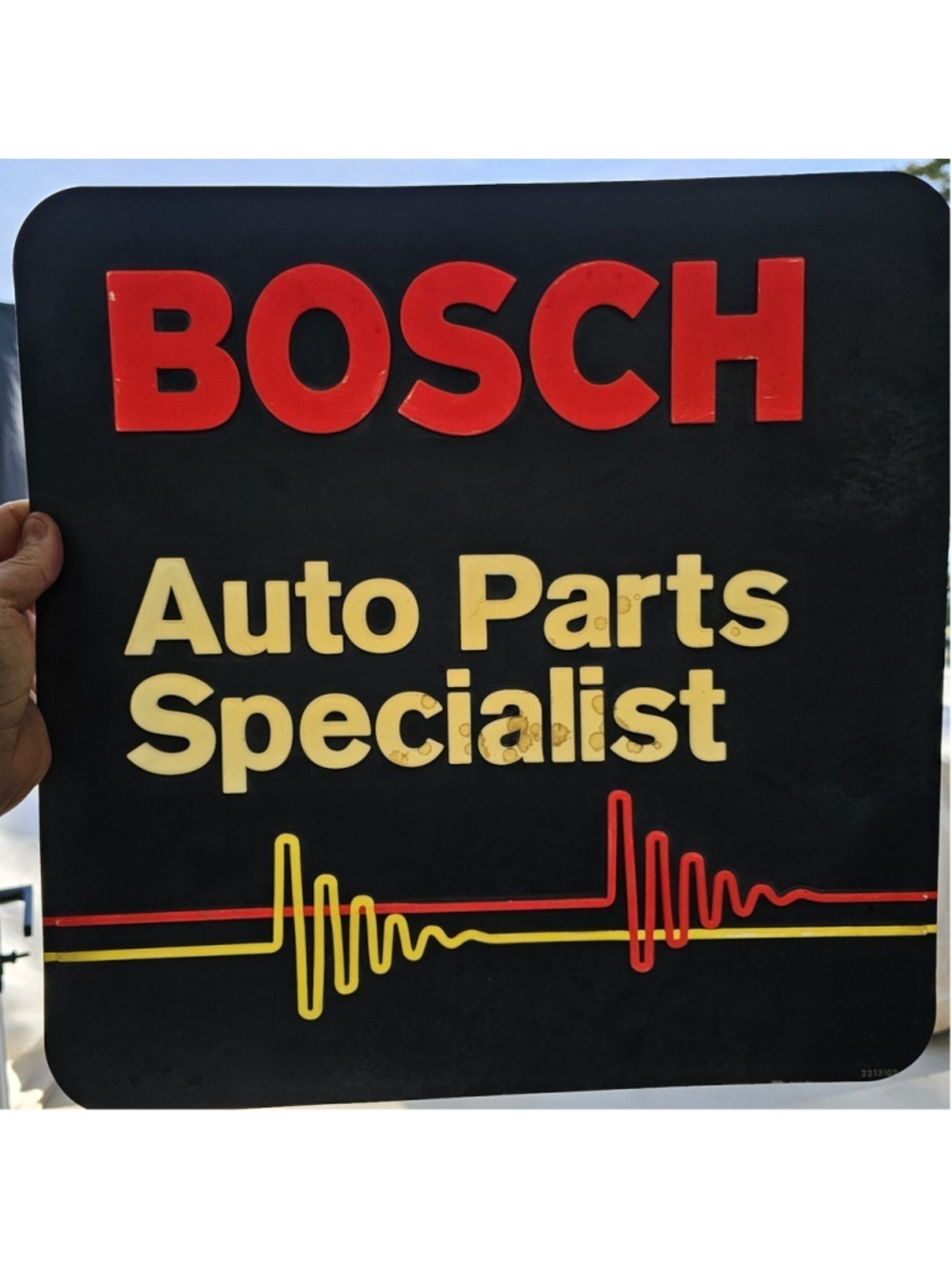 Bosch Auto Parts Specialist Sign 17x17” Original Vintage